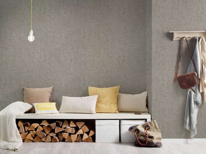 Greenery Coordinates Wallpaper - Grey-1