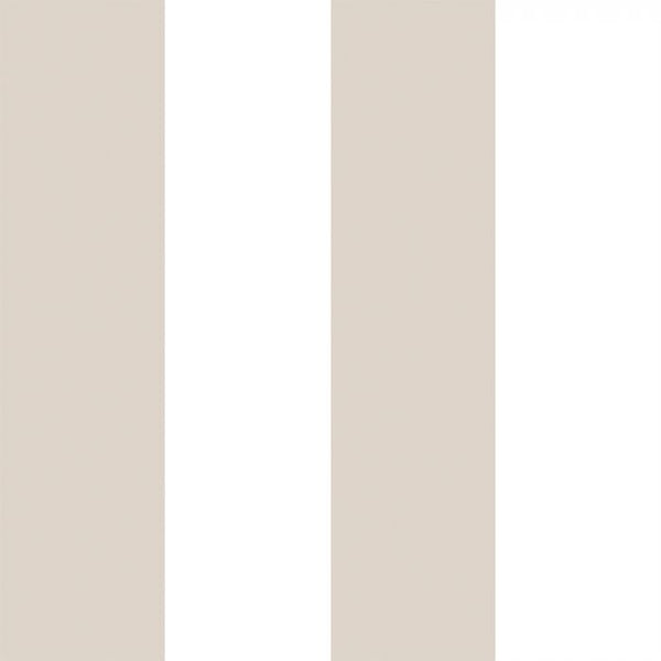 Sample - Stripes Wallpaper - Beige/White