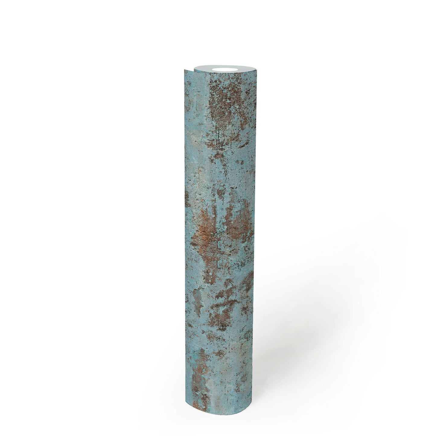 Tibo Grunge, rustic plaster look Wallpaper - Blue/Brown