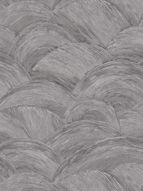Sample - Wave Wallpaper - Grey/Silver