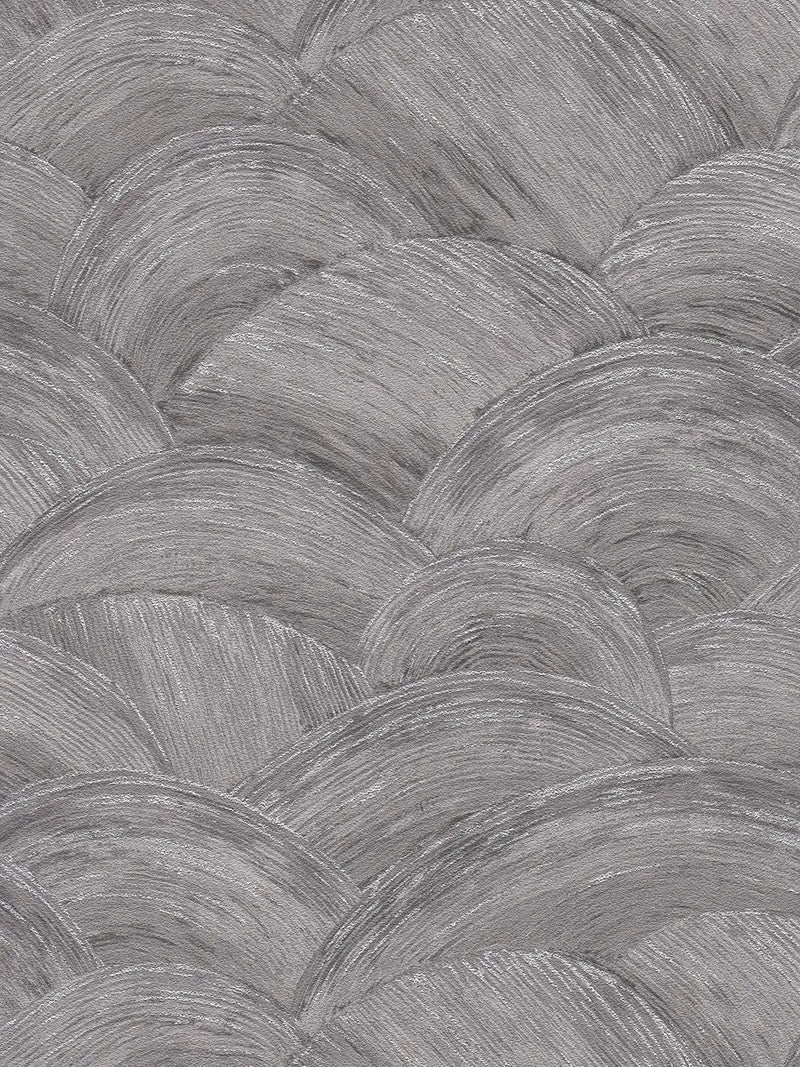 Sample - Wave Wallpaper - Grey/Silver