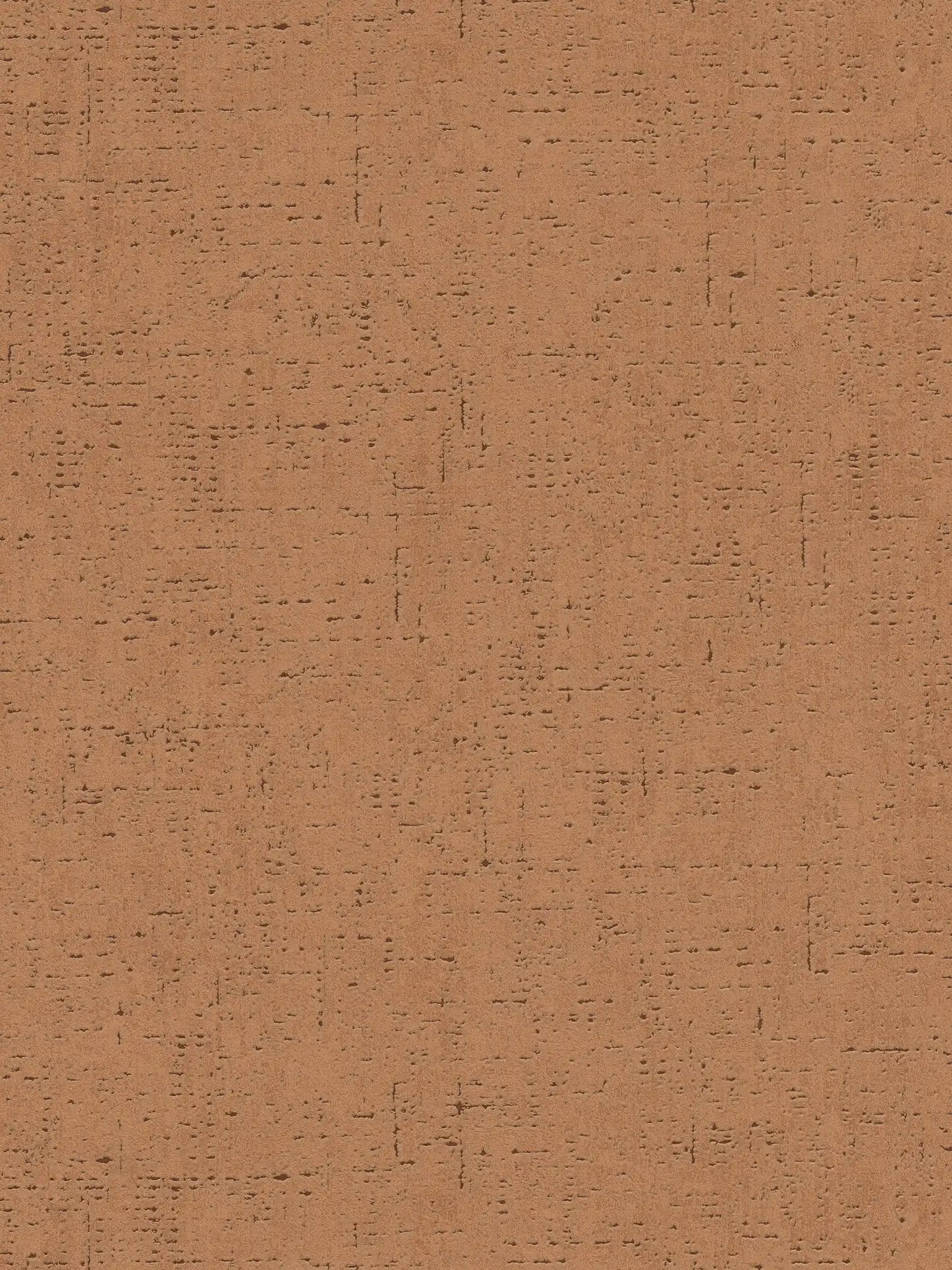 Cork-look Wallpaper - Brown/Orange - BEST DEAL