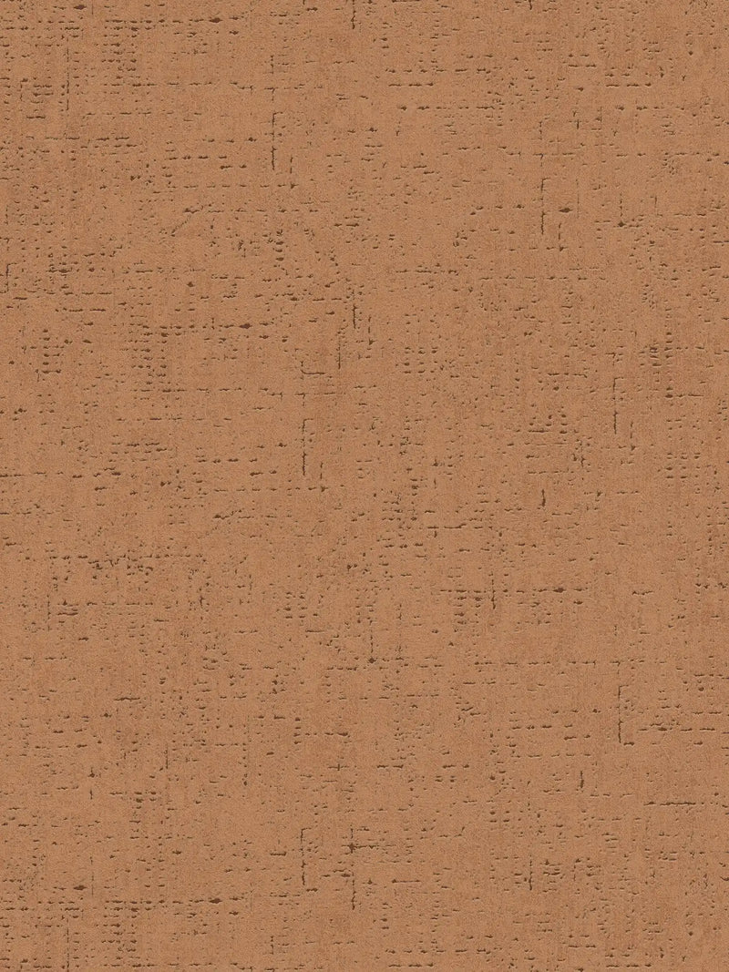 Sample - Cork-look Wallpaper - Brown/Orange