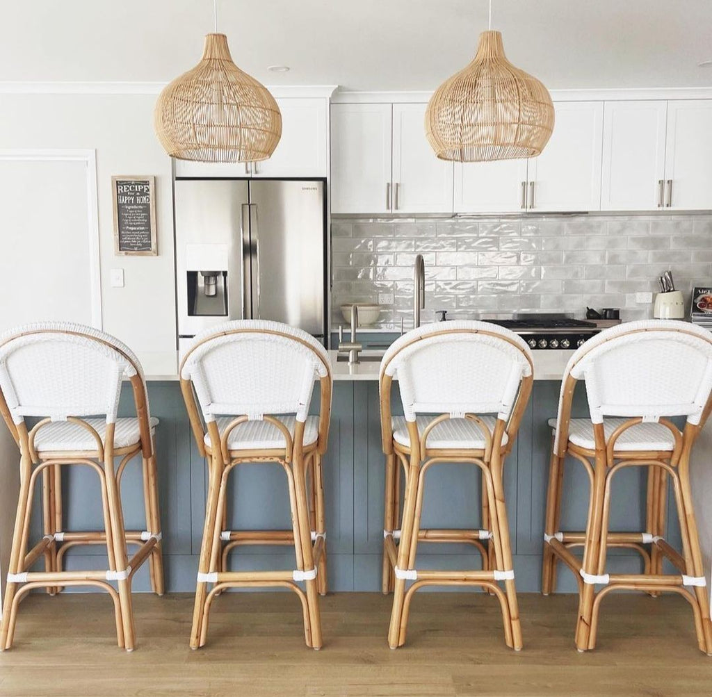 Barcelona Cane Bar Stools - ASK US FOR A DELIVERY QUOTE