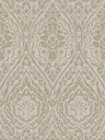 Textured Damask Textured Wallpaper - Beige Brown