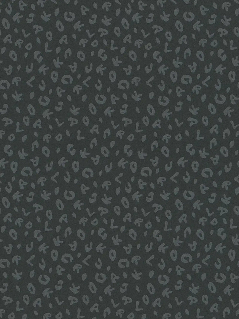Leopard - Karl Lagerfeld Wallpaper - Charcoal