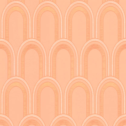 Metallic Arches Wallpaper - Orange