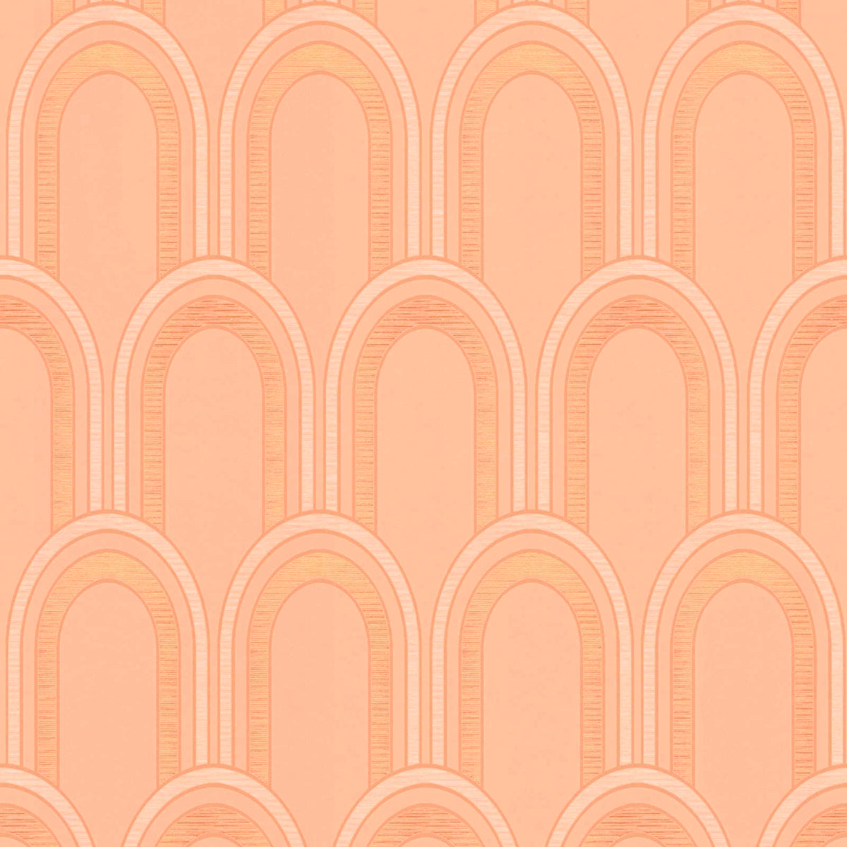 Sample - Metallic Arches Wallpaper - Orange