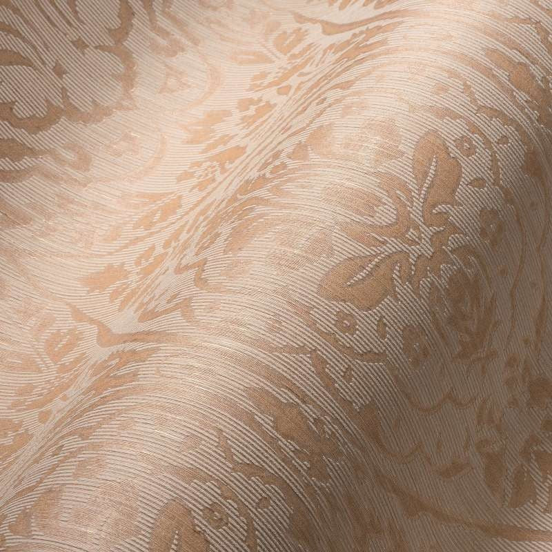 Textured Damask Textured Wallpaper - Beige/Cream