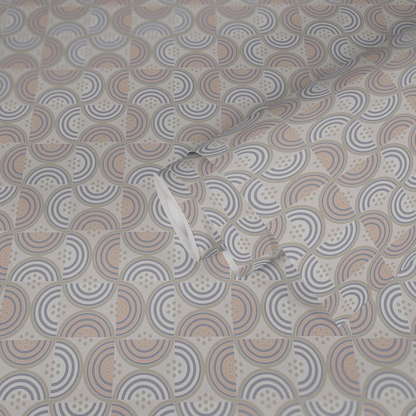 Baroque Pattern II Wallpaper - Light Grey