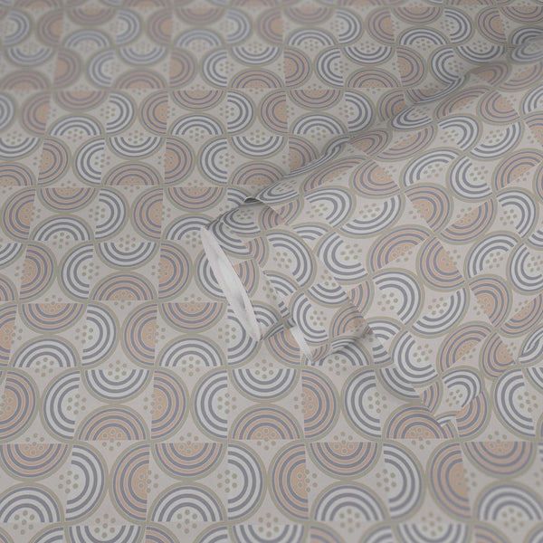 Sample - Baroque Pattern II Wallpaper - Light Grey