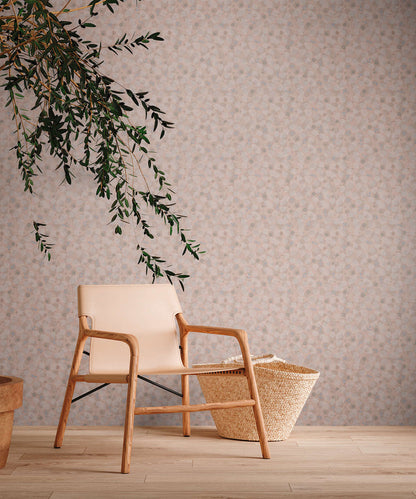 Leafy Heart - Wallpaper - Pink