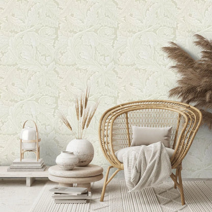 Acanthus by Morris Wallpaper - Chalk
