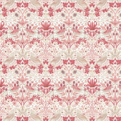 Strawberry Thief Wallpaper - Madder