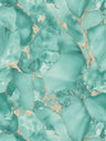 Aurum Gilded Vinyl Marble Wallpaper – Teal
