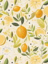 Limoncello Lemon Grove Wallpaper – Cream