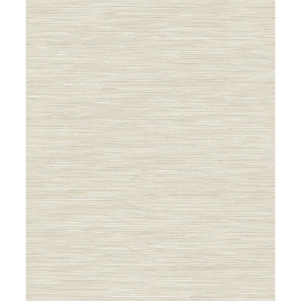 Sample - Bambara - Vinyl Grasscloth Wallpaper - Taupe Plain