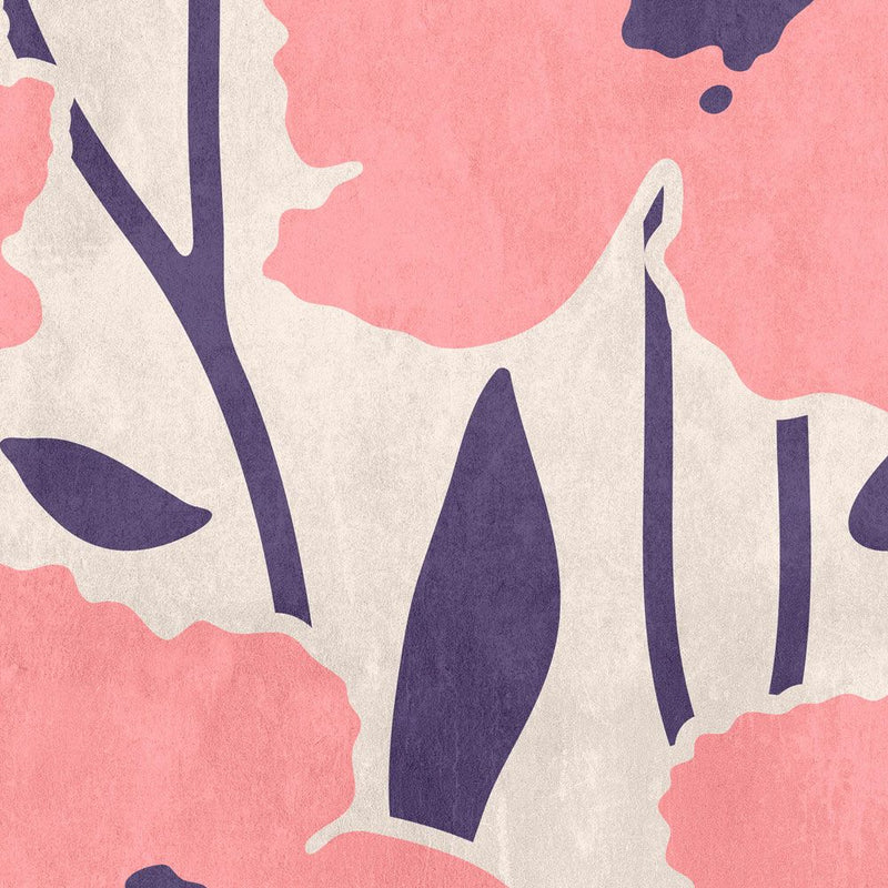 Flower Market - Pink - Custom Sized Mural (per m2)