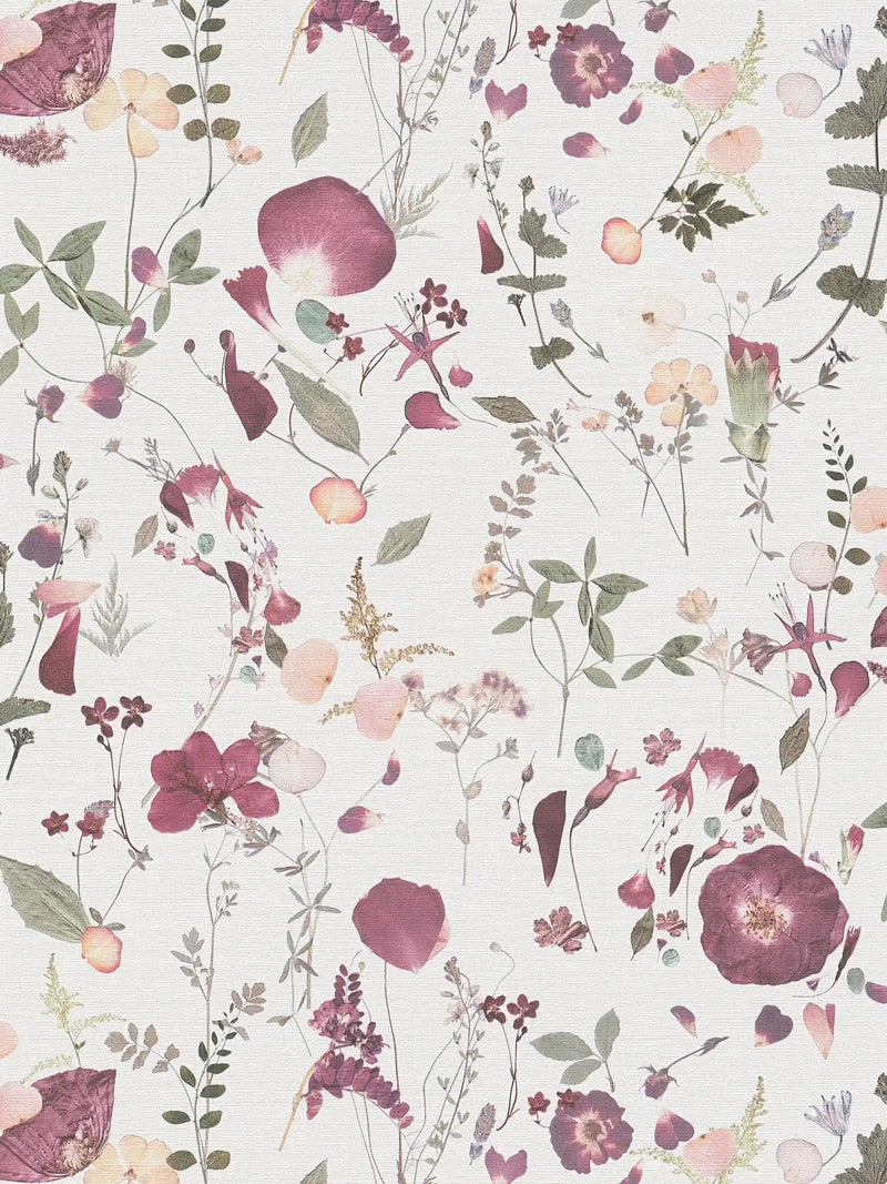 Sample - Country floral bouquet white, violet, pink