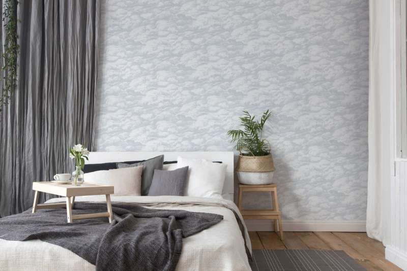 Cloudy Cloud Wallpaper - White