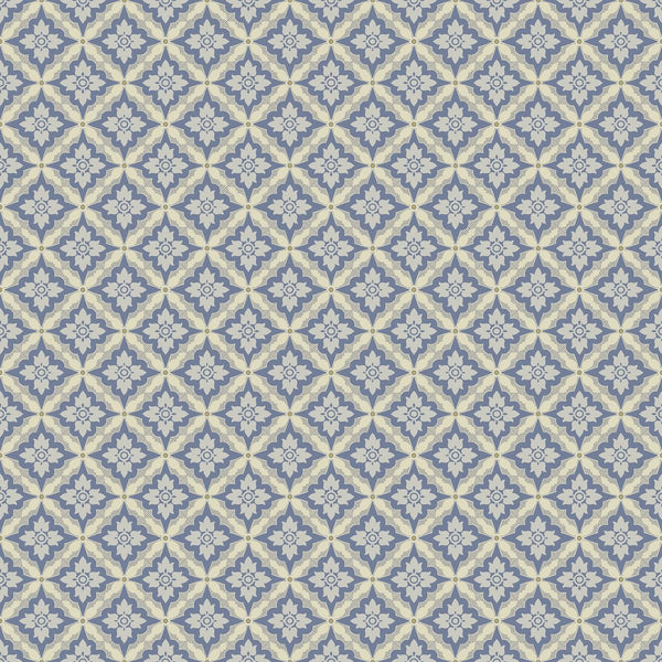 Sample - Ingrid Wallpaper - Blue