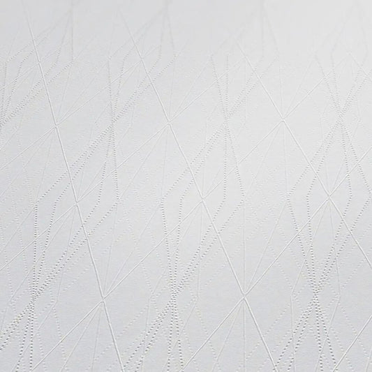 Diamond Relief Wallpaper - White