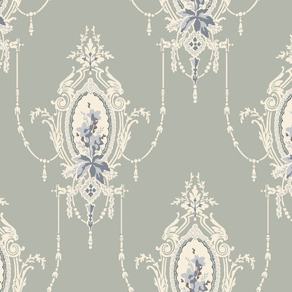 Edsbyn Historical Wallpaper - Grey
