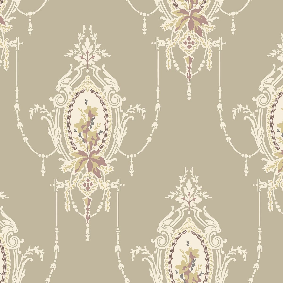 Sample - Edsbyn Historical Wallpaper - Beige