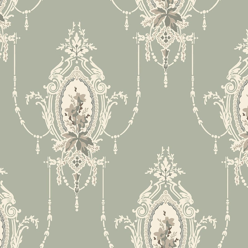 Sample - Edsbyn Historical Wallpaper - Green