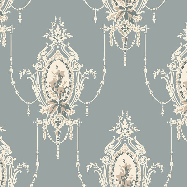 Sample - Edsbyn Historical Wallpaper - Blue