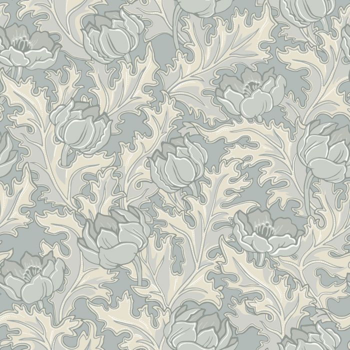 Sample - Sigrid Wallpaper - Blue