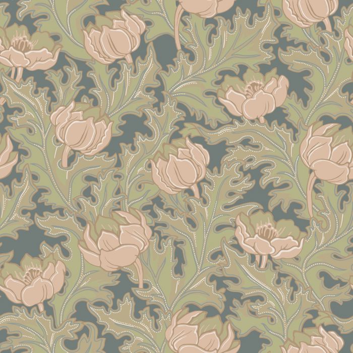 Sample - Sigrid Wallpaper - Blush