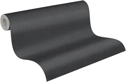 Ripple Glitter Effect Wallpaper - Black