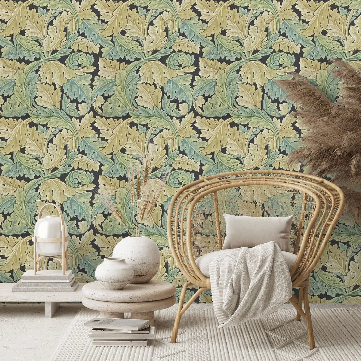 Acanthus by Morris Wallpaper - Privet