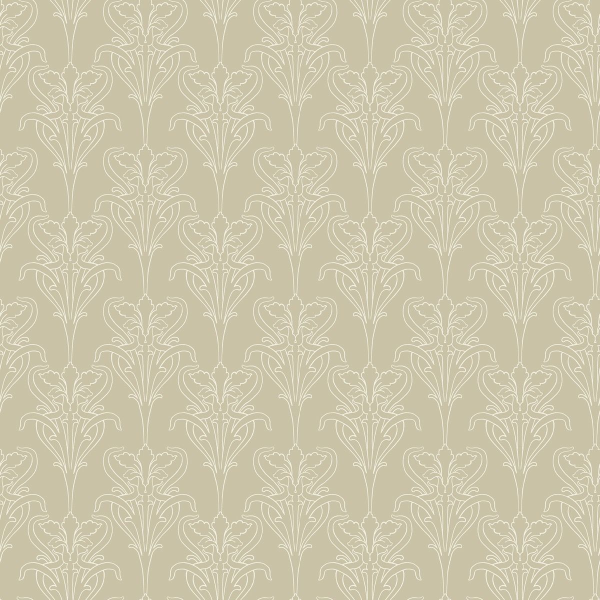 Sample - Iris Wallpaper - Beige