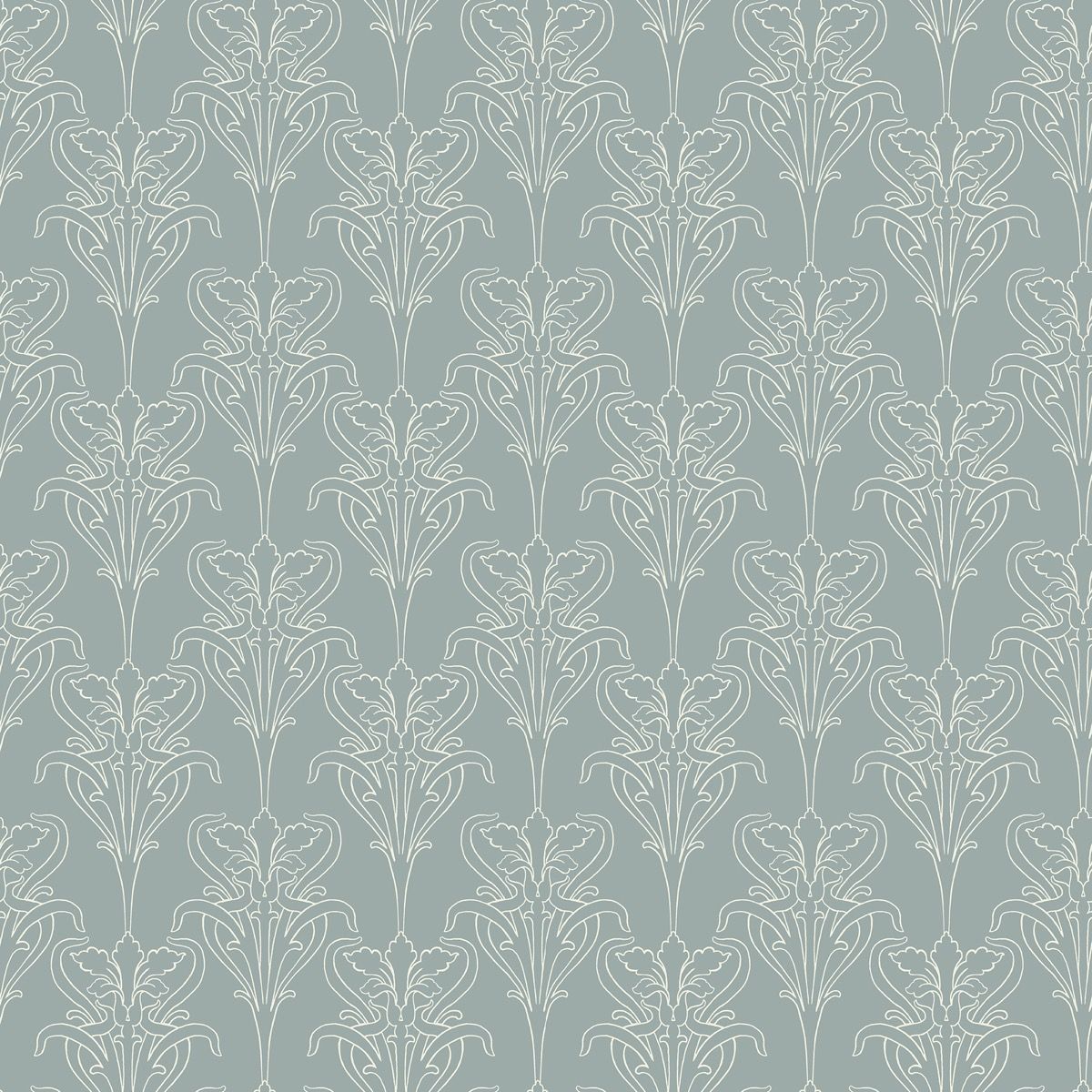 Iris Wallpaper - Blue