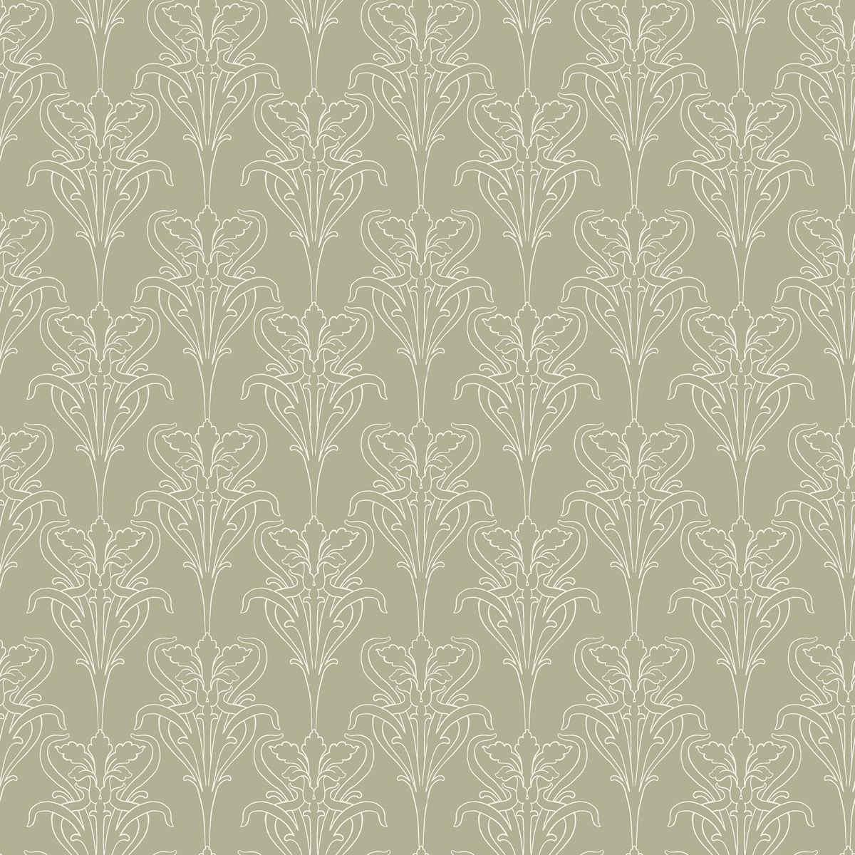 Sample - Iris Wallpaper - Green