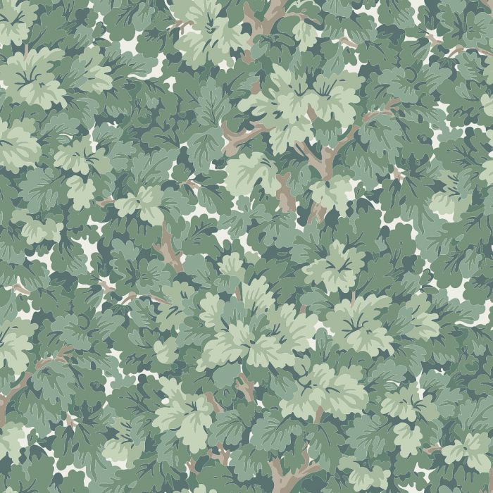 Sample - Lilla Dockekulla Wallpaper - Green