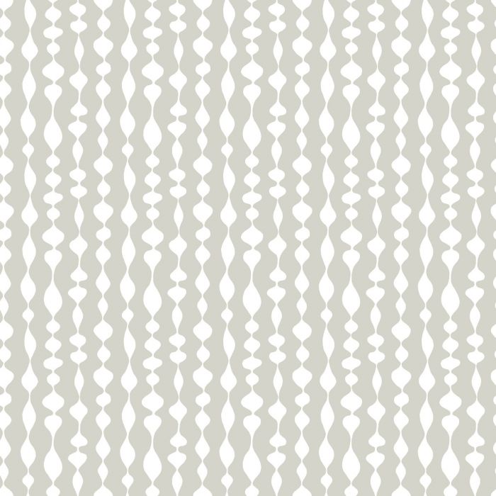 Sample - Maragret Geometric Wallpaper - White
