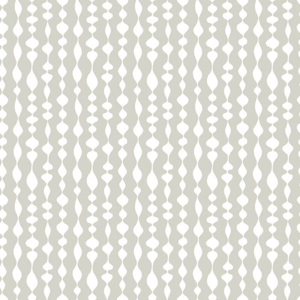 Sample - Maragret Geometric Wallpaper - White
