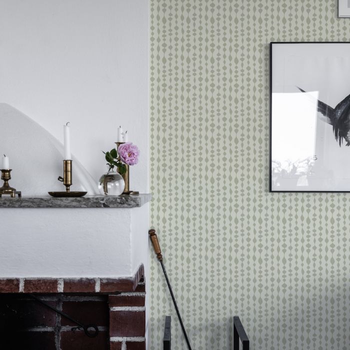 Maragret Geometric Wallpaper - Green