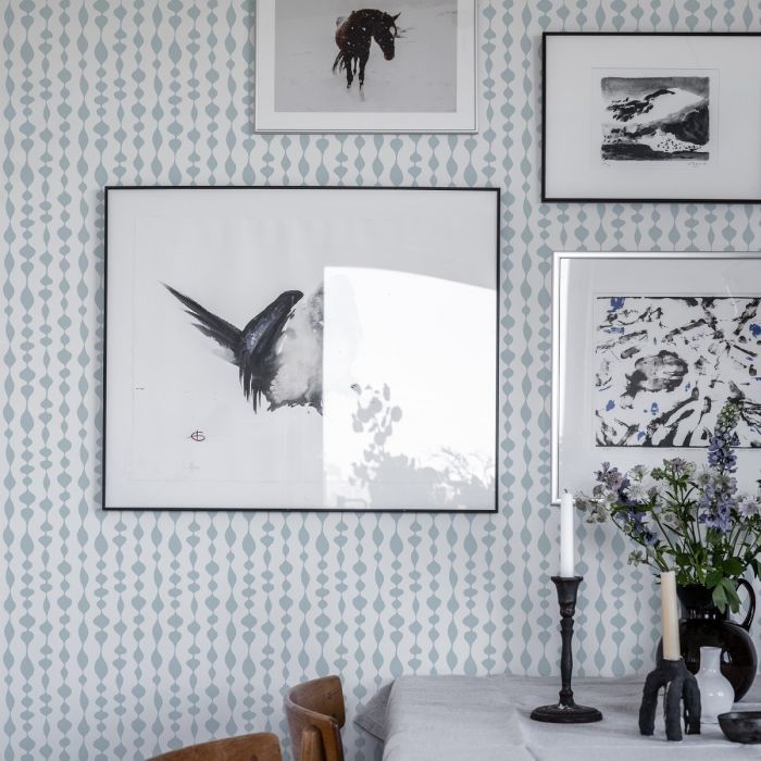 Maragret Geometric Wallpaper - Blue