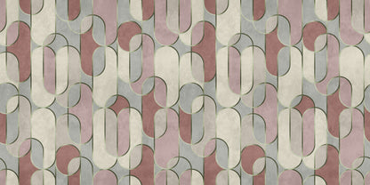 Decovale Ovals  - Blush - Custom Sized Wallpaper Mural (per m2)