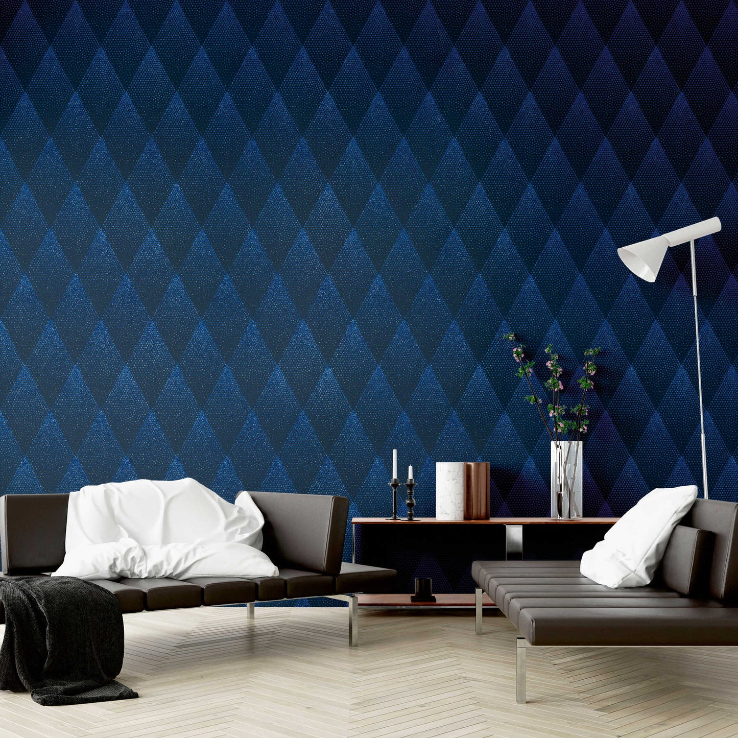 Glam Wallpaper - Blue - Discontinuing