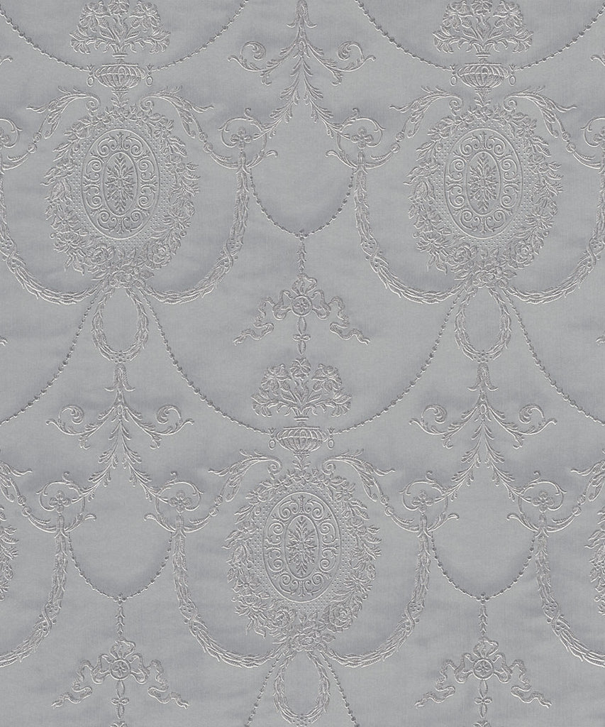 Rich Trianon Damask Wallpaper - Grey - Discontinuing