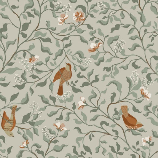 Josefin Birds Wallpaper - Beige