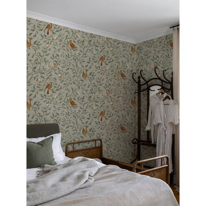 Josefin Birds Wallpaper - Beige