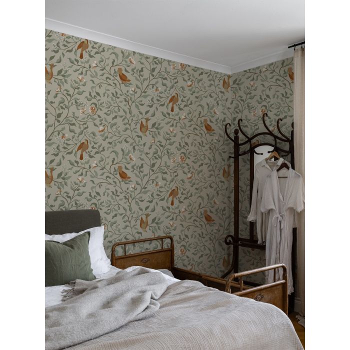 Josefin Birds Wallpaper - Beige