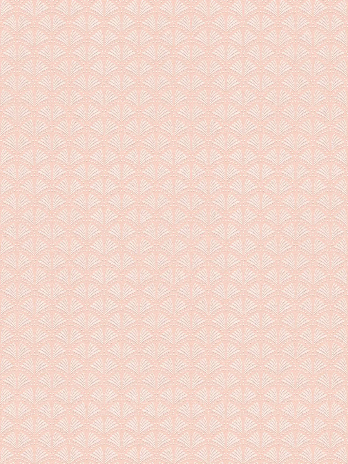 Tiny Wings - Art Deco Wallpaper  - Pale Pink