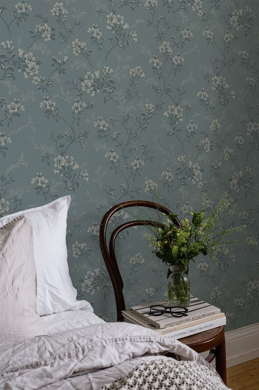Sonja Dreams Wallpaper - Blue